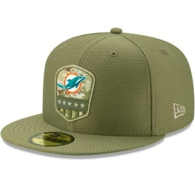 New Era Miami Dolphins Salute To Service 59FIFTY Fitted Hat