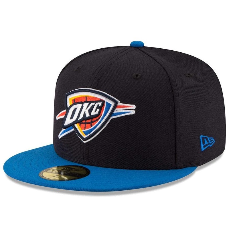 New Era Oklahoma City Thunder 2Tone Black/Blue 59FIFTY Fitted Hat