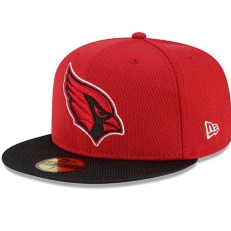 New Era Arizona Cardinals NFL Sideline Road 2021 Red 59FIFTY Fitted Hat