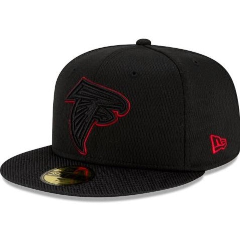 New Era Atlanta Falcons NFL Sideline Road 2021 Black 59FIFTY Fitted Hat