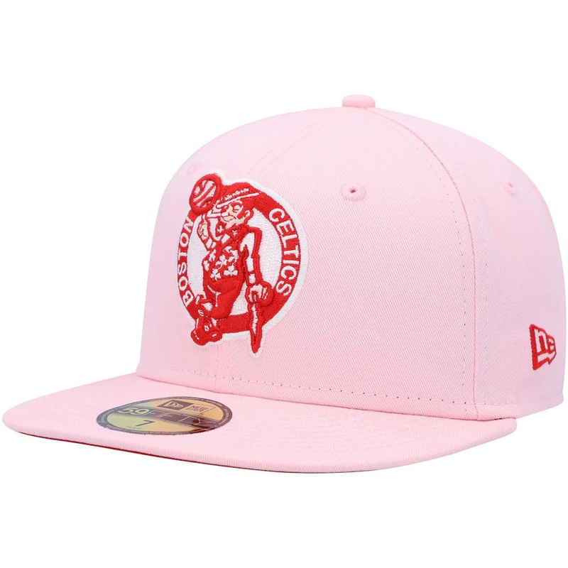 New Era  Boston Celtics Pink/Red Candy Cane 59FIFTY Fitted Hat