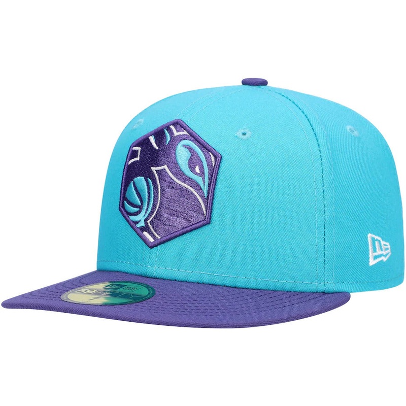 New Era Charlotte Hornets 2021 NBA Draft Teal/Purple 59FIFTY Fitted Hat