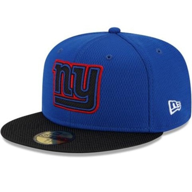 New Era New York Giants NFL Sideline Road 2021 Blue 59FIFTY Fitted Hat