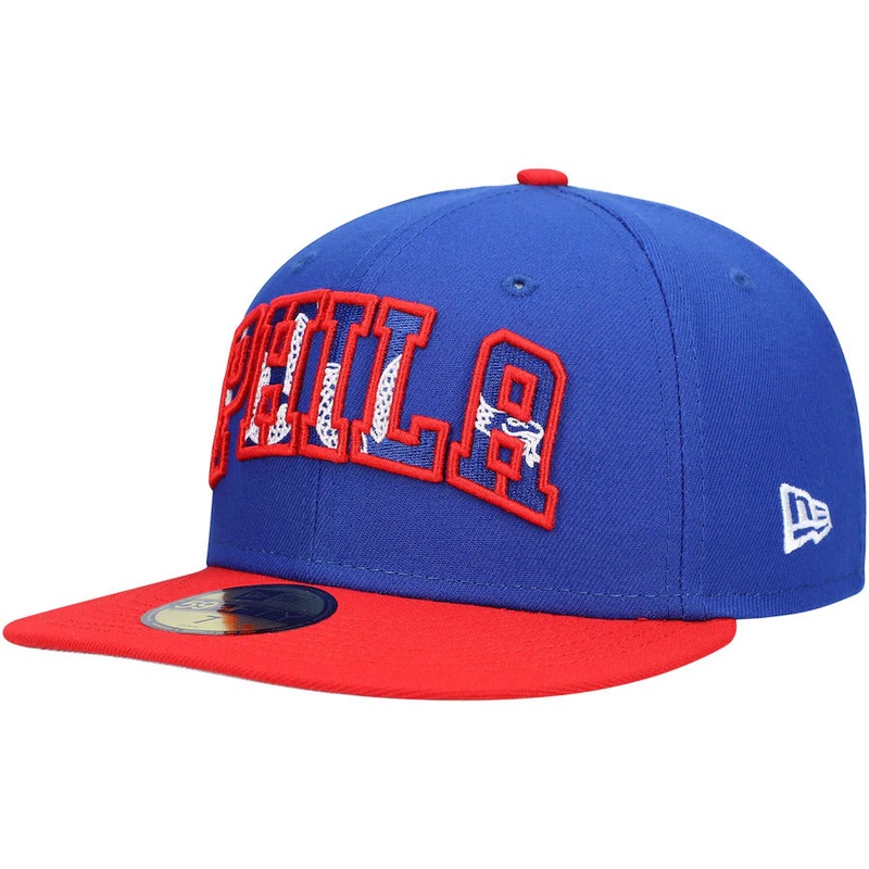 New Era Philadelphia 76ers 2021 NBA Draft Royal Blue/Red 59FIFTY Fitted Hat