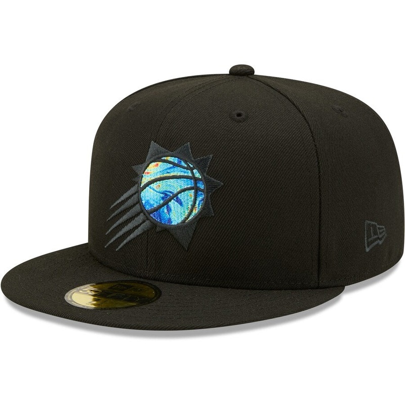 New Era Phoenix Suns Black Oil Dye 59FIFTY Fitted Hat