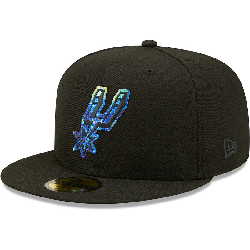New Era San Antonio Spurs Black Oil Dye 59FIFTY Fitted Hat