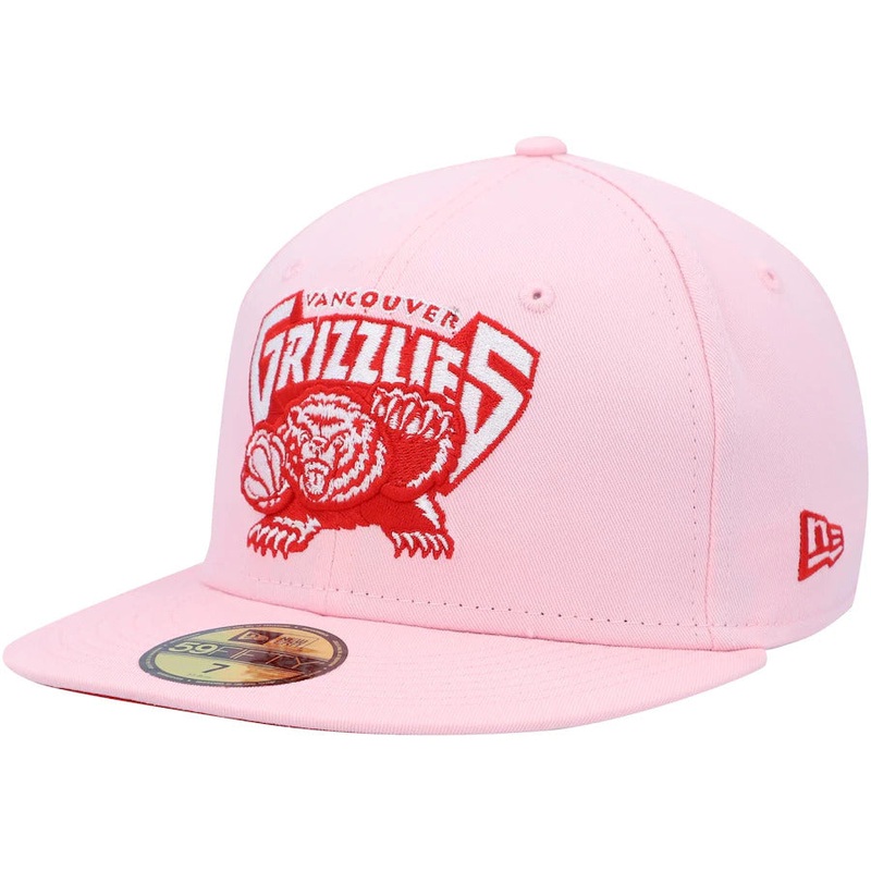 New Era Vancouver Grizzlies Pink/Red Candy Cane 59FIFTY Fitted Hat