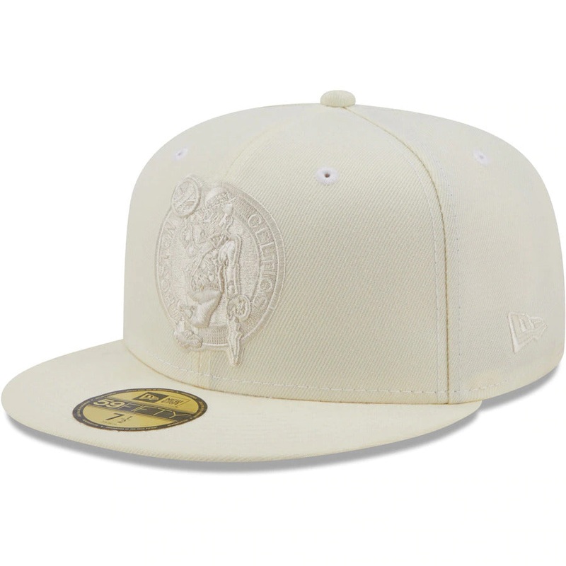 New Era Boston Celtics Cream Color Pack 59FIFTY Fitted Hat