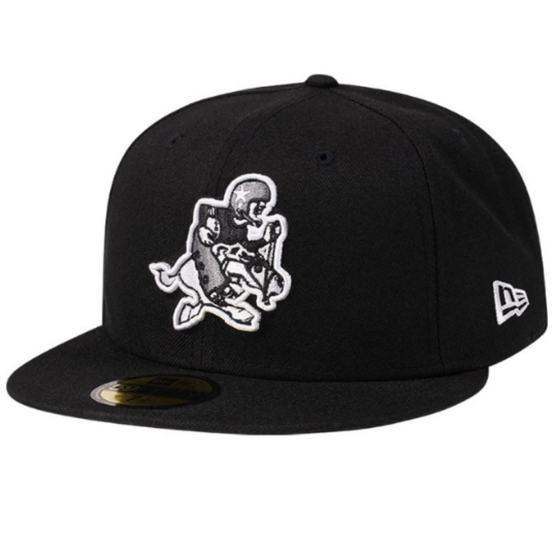 New Era Dallas Cowboys Throwback Steel Black Edition 59FIFTY Fitted Hat