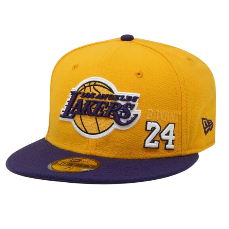 New Era Los Angeles Lakers Kobe Bryant Yellow 24 59FIFTY Fitted Hat