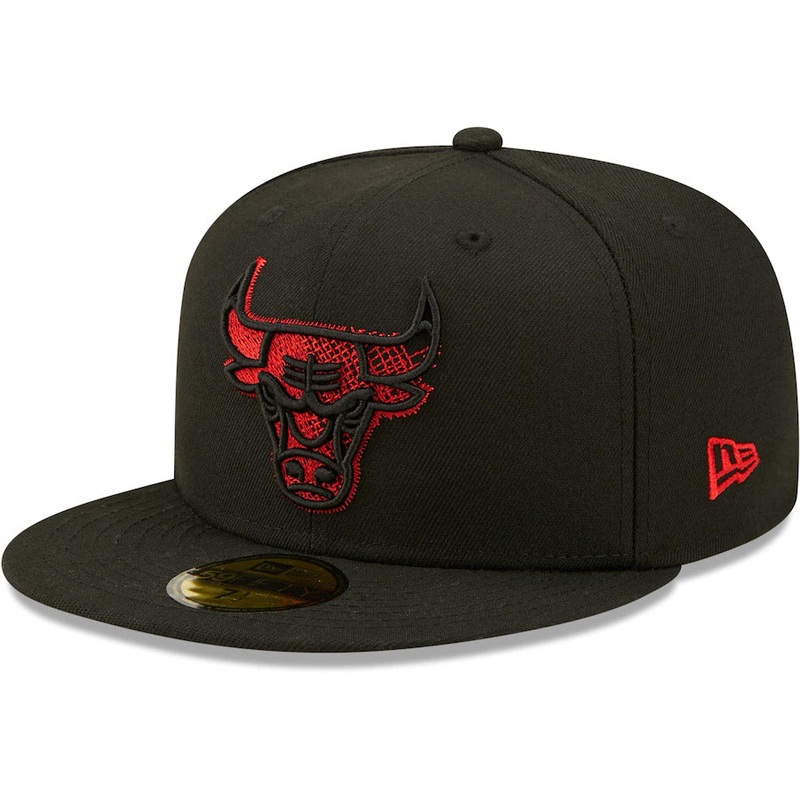 New Era Black Chicago Bulls Scored 59FIFTY Fitted Hat