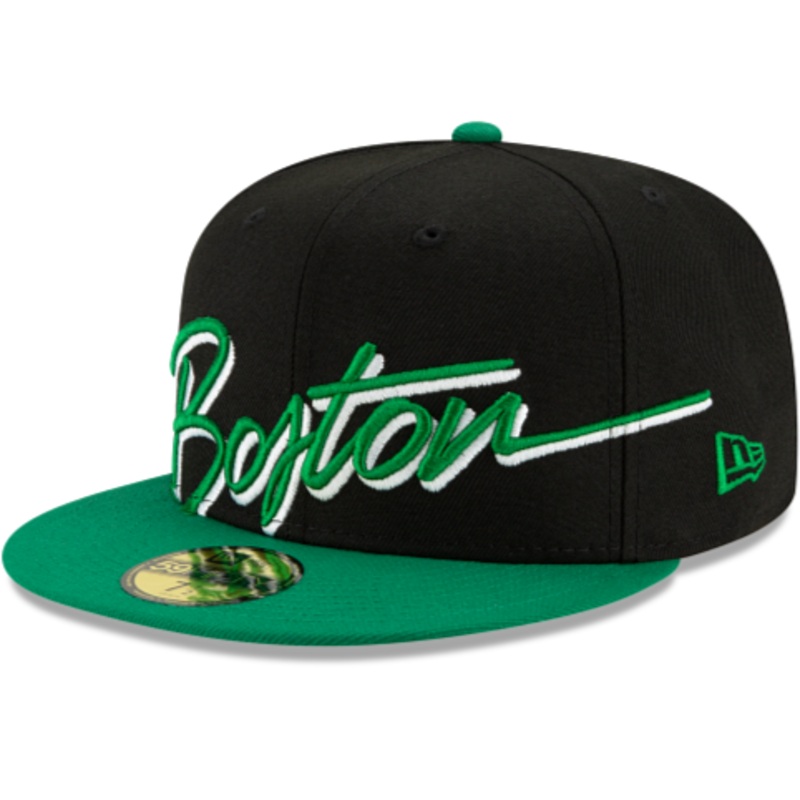New Era Boston Celtics Cursive 59FIFTY Fitted Hat