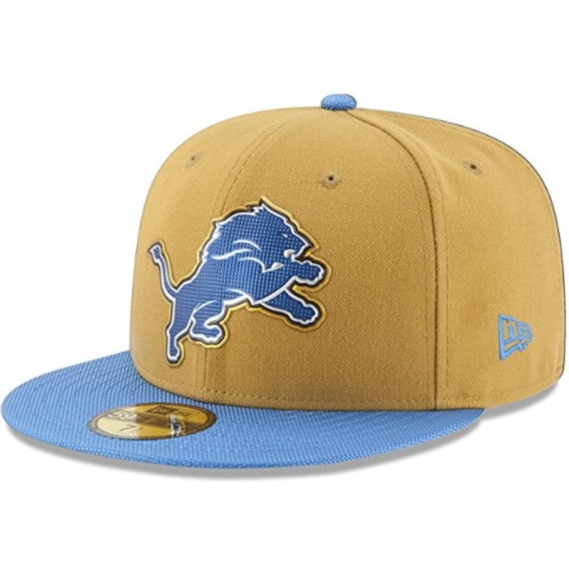 New Era Detroit Lions Gold Crown 59FIFTY Fitted Hat