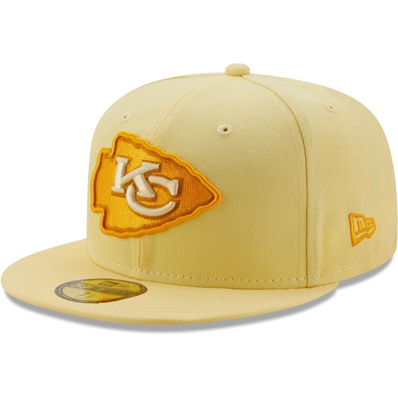 New Era Kansas City Chiefs Yellow 50 Years The Pastels 59FIFTY Fitted Hat