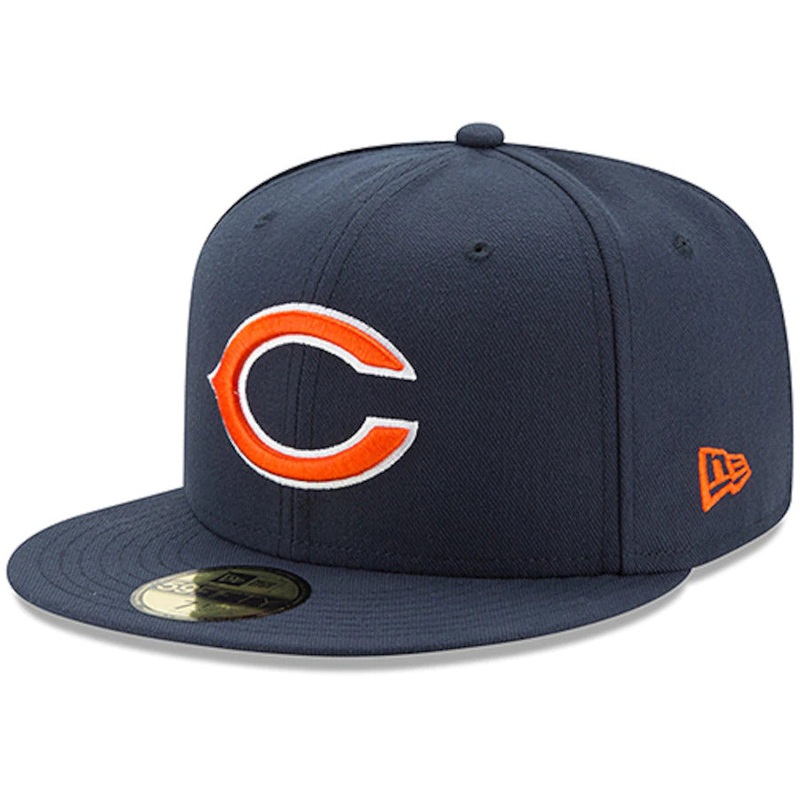 New Era Navy Chicago Bears Omaha 59FIFTY Fitted Hat