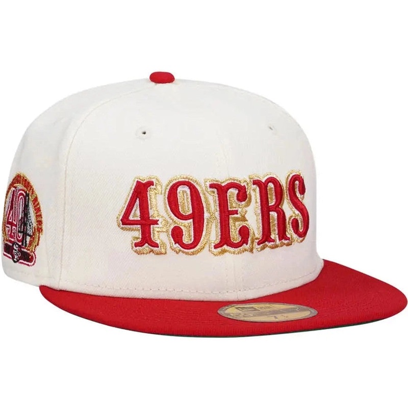 New Era San Francisco 49ers 40 Seasons White/Red 59FIFTY Fitted Hat