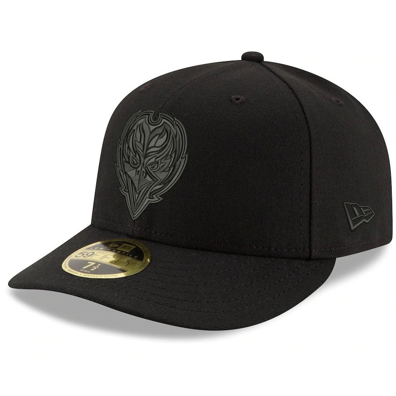 New Era Black Baltimore Ravens Alternate Team Logo Low Profile 59FIFTY Fitted Hat