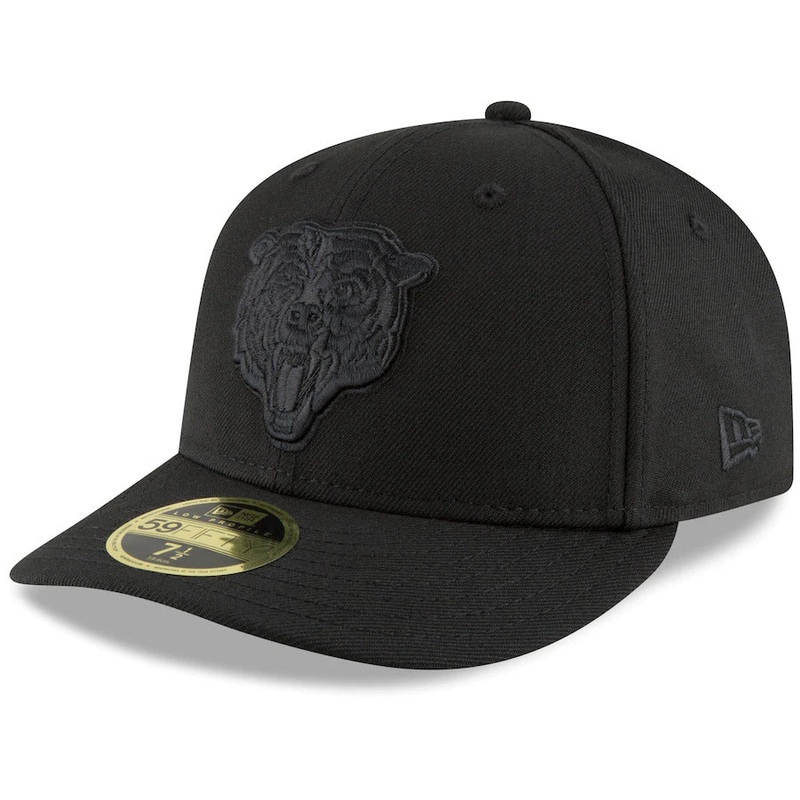 New Era Black Chicago Bears Secondary Logo Low Profile 59FIFTY Fitted Hat