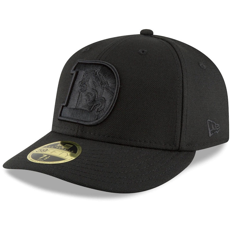 New Era Black Denver Broncos Throwback Logo Low Profile 59FIFTY Fitted Hat