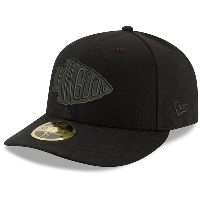 New Era Black Kansas City Chiefs Alternate Logo Low Profile 59FIFTY Fitted Hat