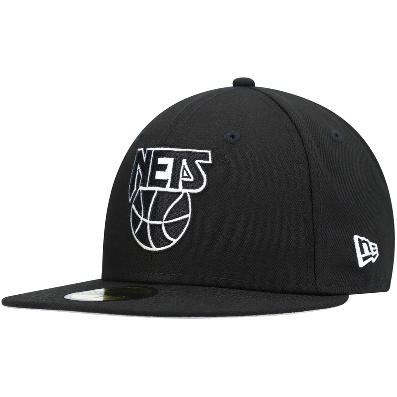 New Era Brooklyn Nets Black Hardwood Classics Collection 59FIFTY Fitted Hat