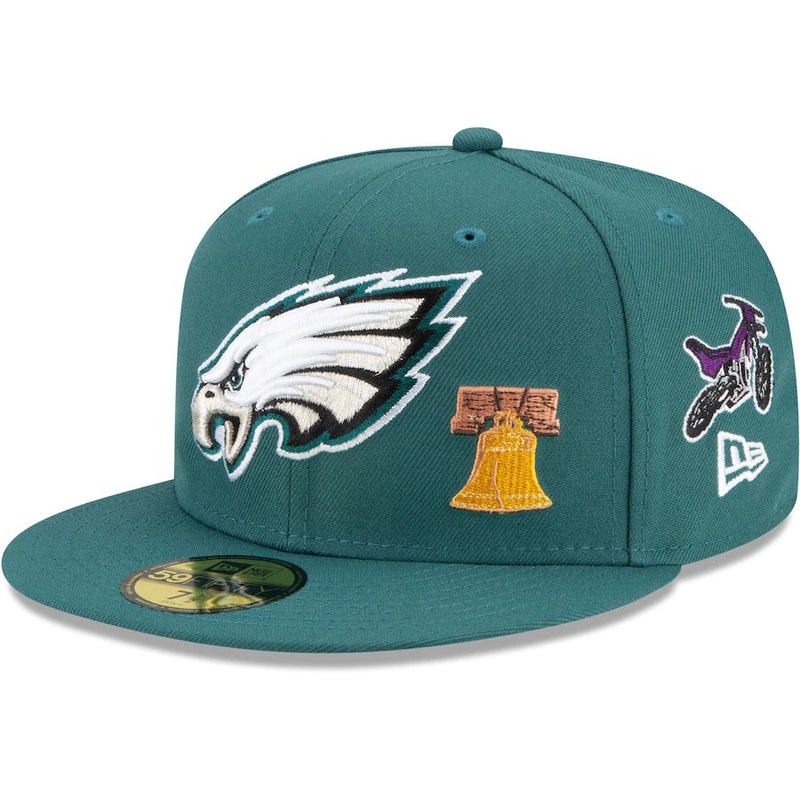 New Era Midnight Green Philadelphia Eagles City Transit 59FIFTY Fitted Hat