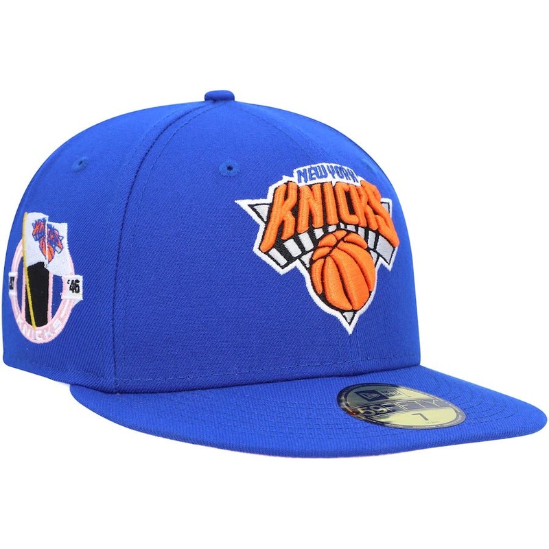 New Era New York Knicks Royal Est. ’46 Side Patch Collection Fitted Hat