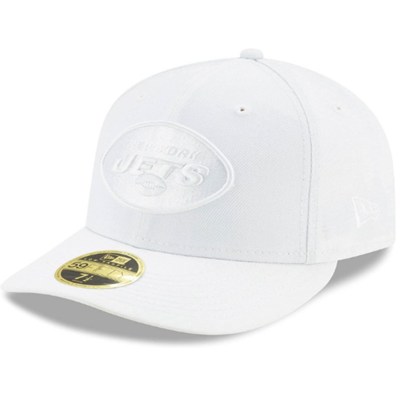 New Era New New York Jets White on White Low Profile 59FIFTY Fitted Hat