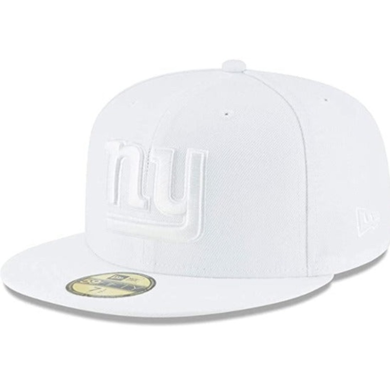 New Era New York Giants White on White 59FIFTY Fitted Hat