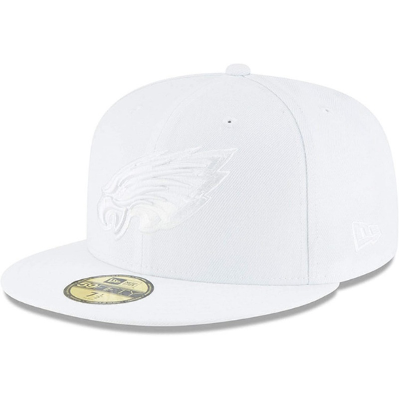 New Era Philadelphia Eagles White on White 59FIFTY Fitted Hat