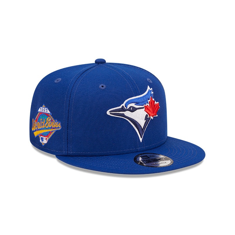 Toronto Blue Jays New Era MLB 9FIFTY 950 Snapback Cap Hat Royal Blue Crown/Visor Team Color Logo 1993 World Series Side Patch