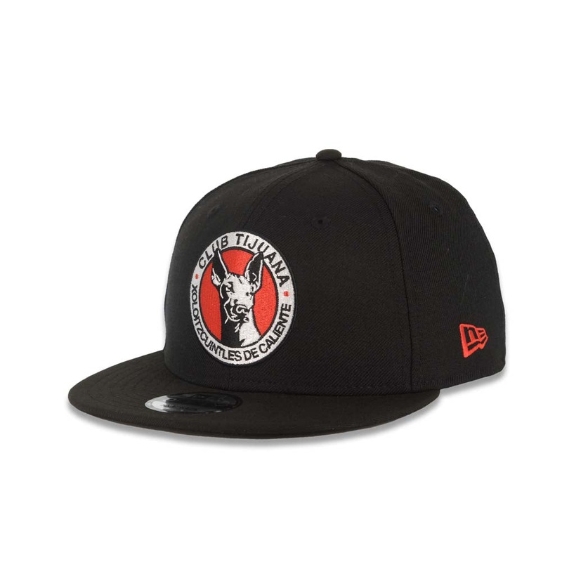 Xolos de Tijuana New Era Liga MX 9FIFTY 950 Snapback Cap Hat Black Crown/Visor Team Color Logo