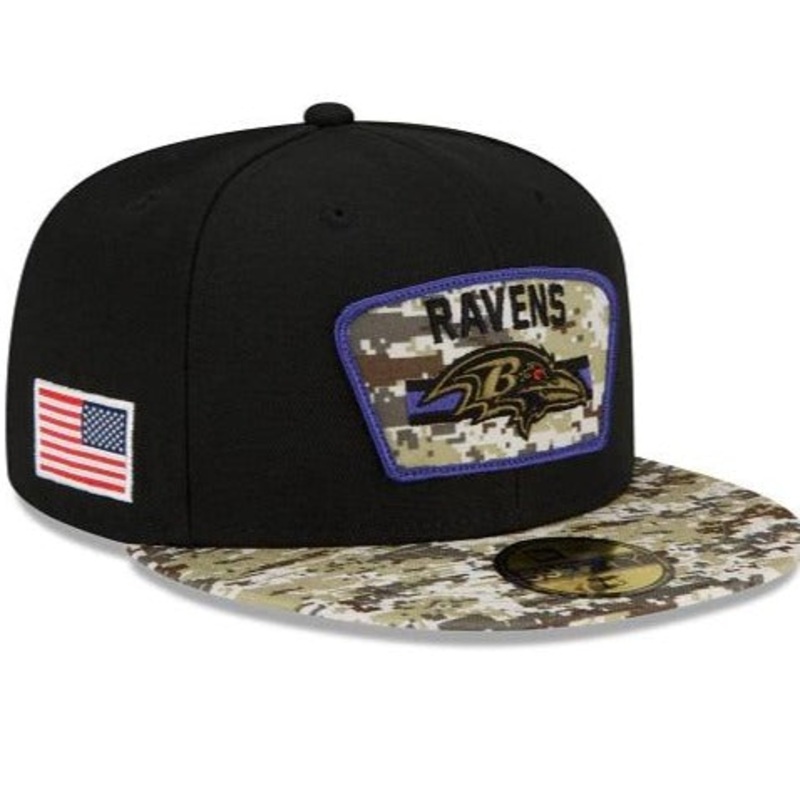 New Era Baltimore Ravens Salute To Service 2021 59FIFTY Fitted Hat