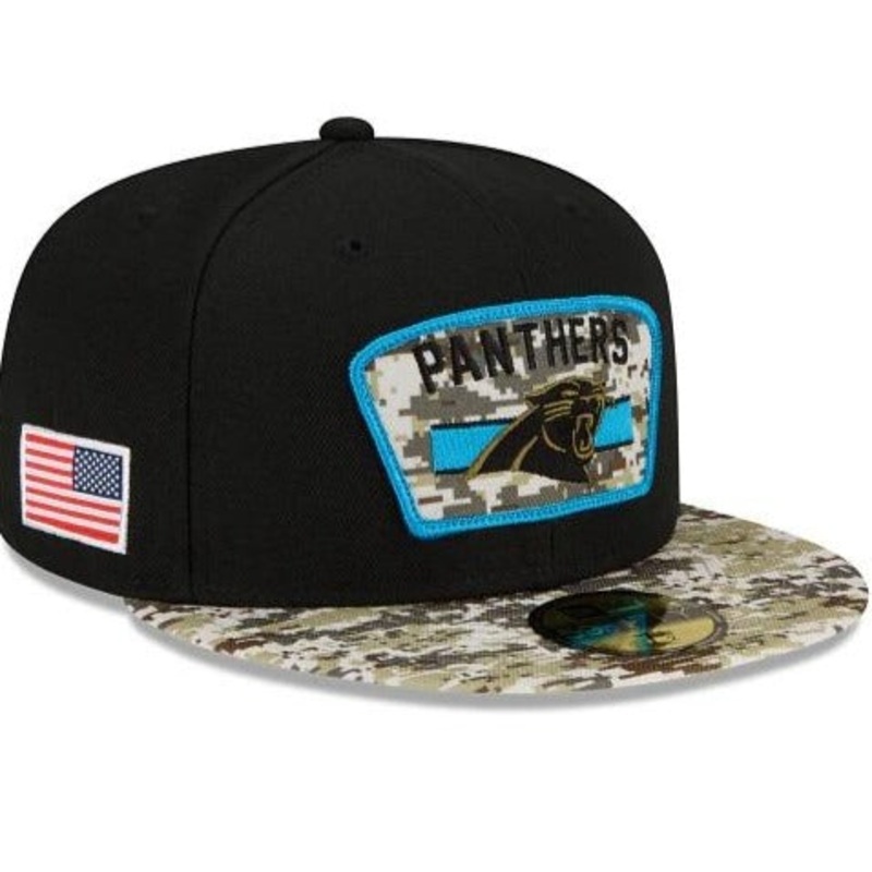 New Era Carolina Panthers Salute To Service 2021 59FIFTY Fitted Hat