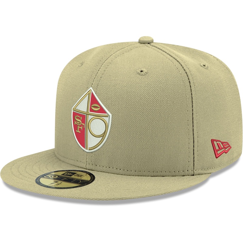 New Era San Francisco 49ers Gold Omaha Throwback 59FIFTY Fitted Hat