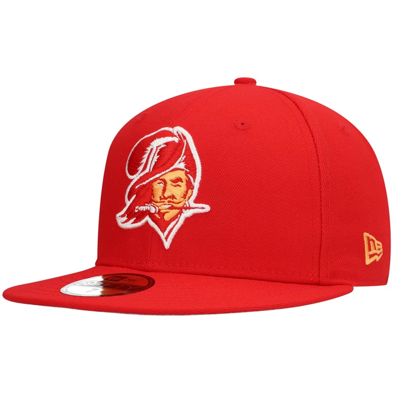 New Era Tampa Bay Buccaneers Red Omaha Throwback 59FIFTY Fitted Hat
