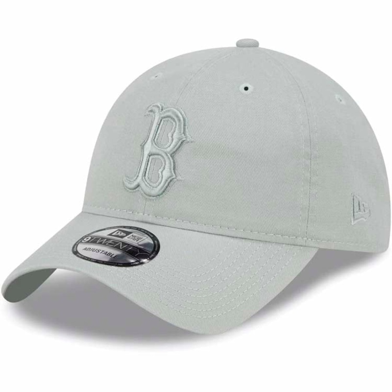 Boston Red Sox New Era MLB 9TWENTY 920 Adjustable Cap Hat Gray Crown/Visor Gray Logo (Color Pack)