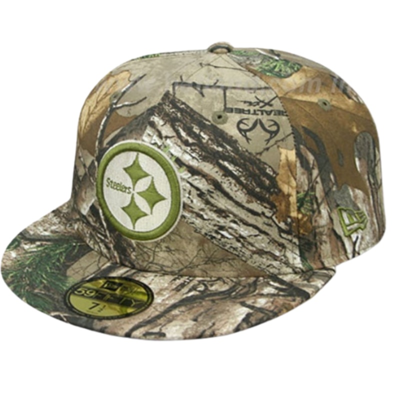 New Era Pittsburgh Steelers Realtree Camo 59FIFTY Fitted Hat