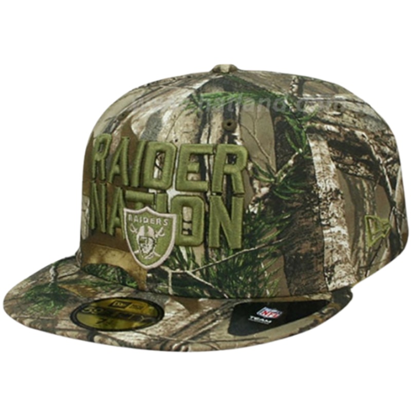 New Era Raiders Nation Olive Realtree 59FIFTY Fitted Hat