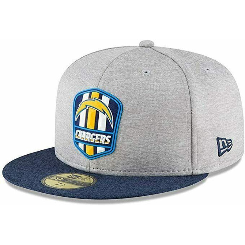 New Era Los Angeles Chargers Heather Grey/Navy 59FIFTY Fitted Hat