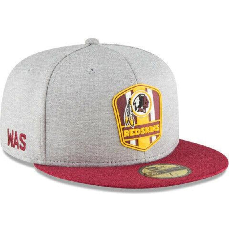 New Era Washington Redskins Gray/Maroon NFL Sideline 59FIFTY Fitted Hat