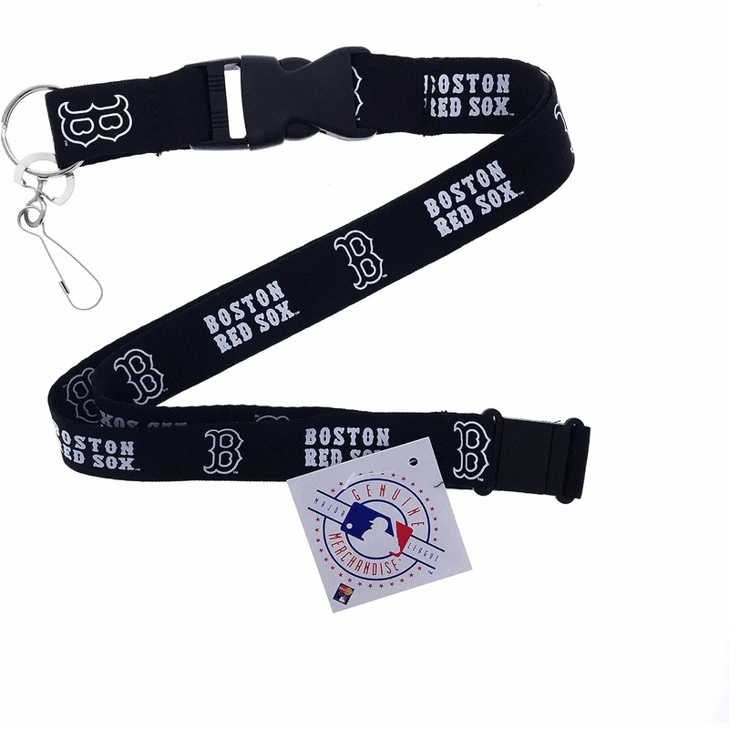 Boston Red Sox MLB Black Lanyard with Detachable Buckle