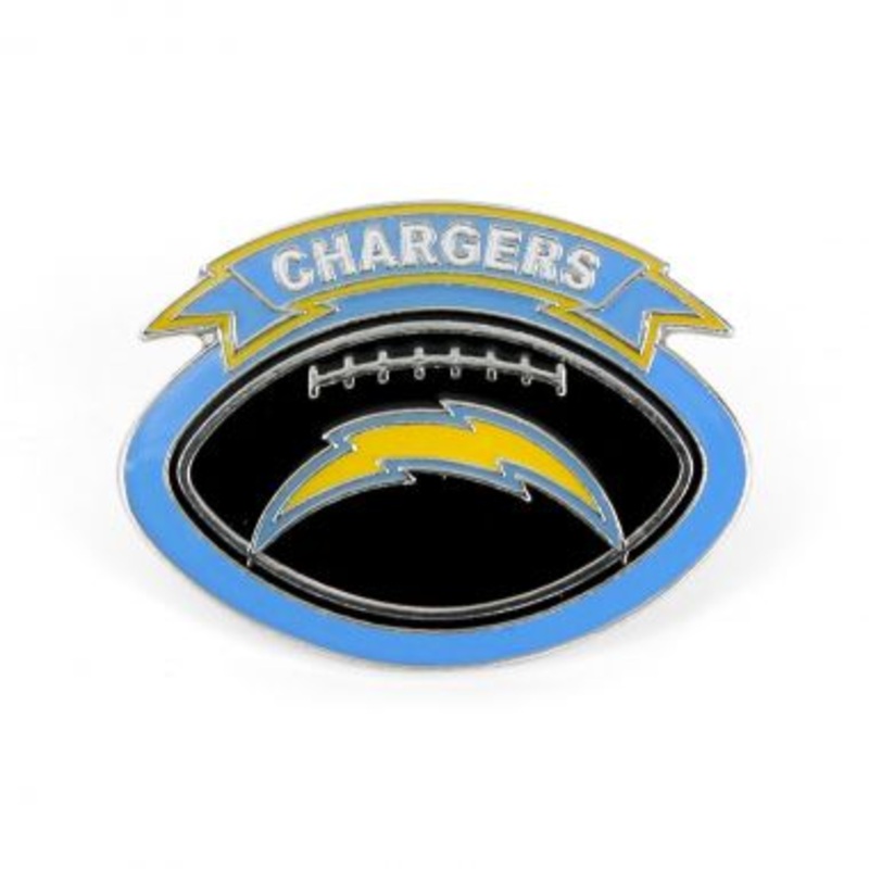 Los Angeles Chargers NFL Sky Blue/Yellow Pin (Touch Down)