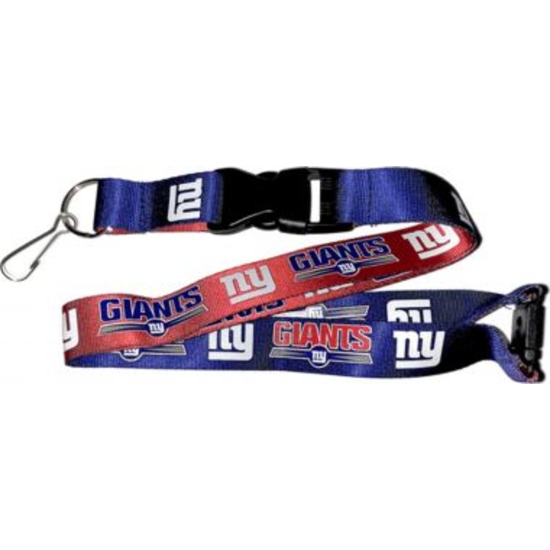 New York Giants NFL 2-Tone Royal Blue/Red Lanyard with Detachable Buckle