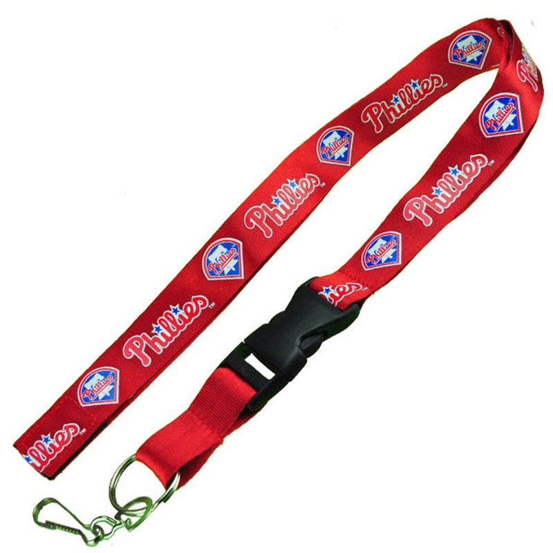 Philadelphia Phillies MLB Red Lanyard with Detachable Buckle