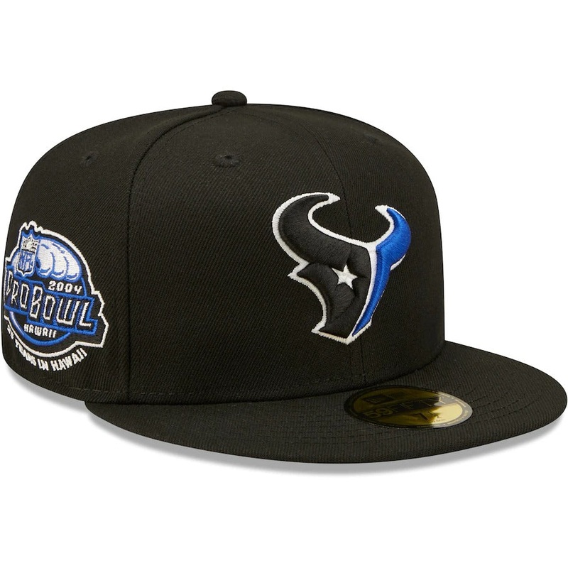 New Era Houston Texans Black Royal Undervisor 2004 NFL Pro Bowl 59FIFTY Fitted Hat
