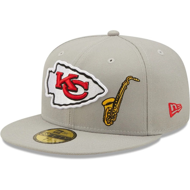 New Era Kansas City Chiefs Gray City Describe 59FIFTY Fitted Hat