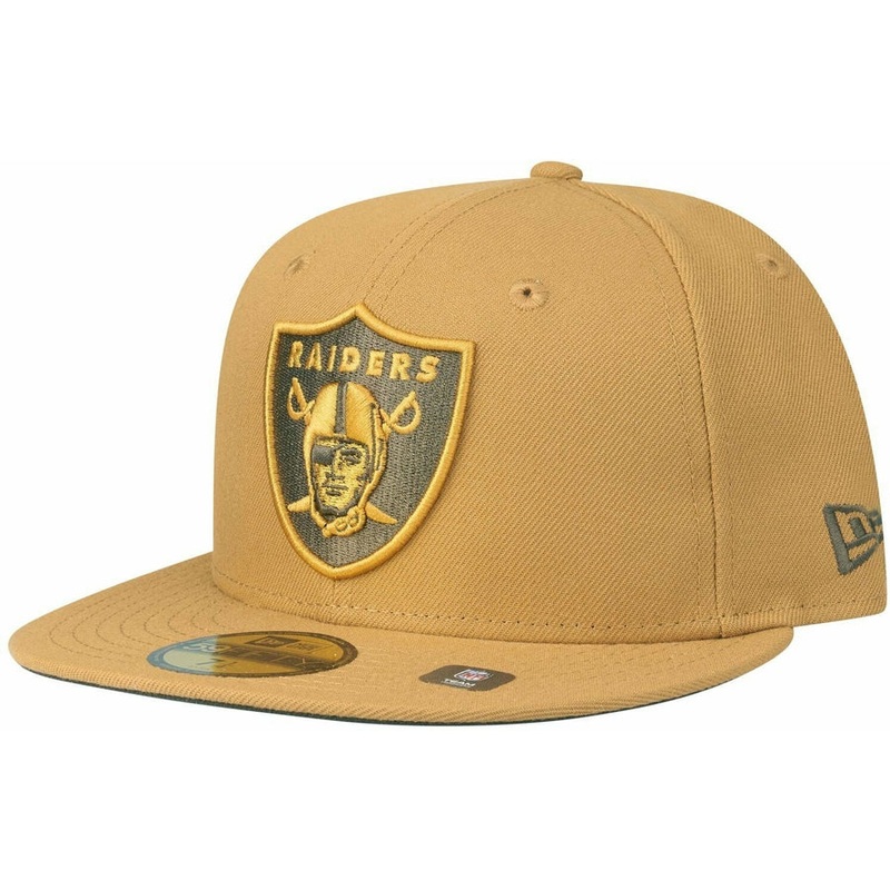 New Era Las Vegas Raiders Panama Tan 59FIFTY Fitted Hat