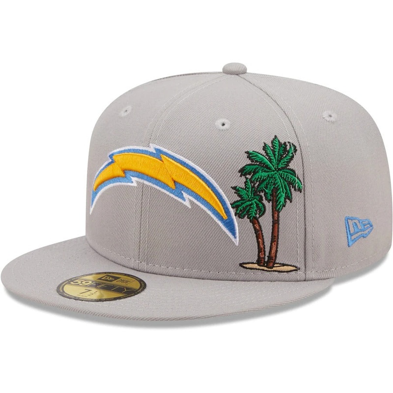 New Era Los Angeles Chargers Gray City Describe 59FIFTY Fitted Hat
