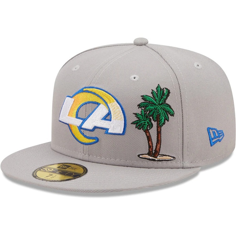 New Era Los Angeles Rams Gray City Describe 59FIFTY Fitted Hat